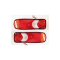 2 pcs Tail Lights Lamp For Truck, Tipper, Tractor, Trailer, Chassis - Universal Bulbs Working In 12V And 24V