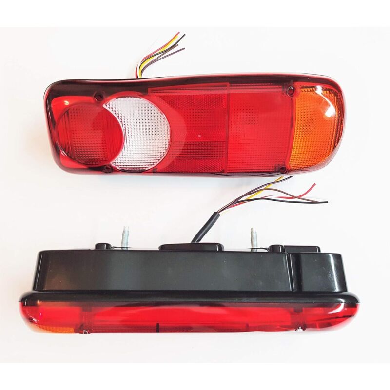 2 pcs Tail Lights Lamp For Truck, Tipper, Tractor, Trailer, Chassis - Universal Bulbs Working In 12V And 24V