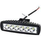 2 X 6" 18W LED Work Light Bar Spot Off ROad Truck Suv 4Wd Driving Fog Lamps(2X18 Fgb-Spot)