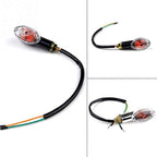 4 pcs Motorcycle Indicators Mini Turn Signal Lights 12V Waterproof Universal For Motorcycle Scooter Quad Cruiser Off