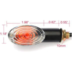 4 pcs Motorcycle Indicators Mini Turn Signal Lights 12V Waterproof Universal For Motorcycle Scooter Quad Cruiser Off