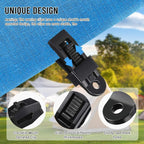Tent Clip, 15 pcs Tarp Clips, Tarp Clamp, Black Heavy Duty Tarp Clips For Tents, Outdoor Camping, Awnings, Boat Covers,