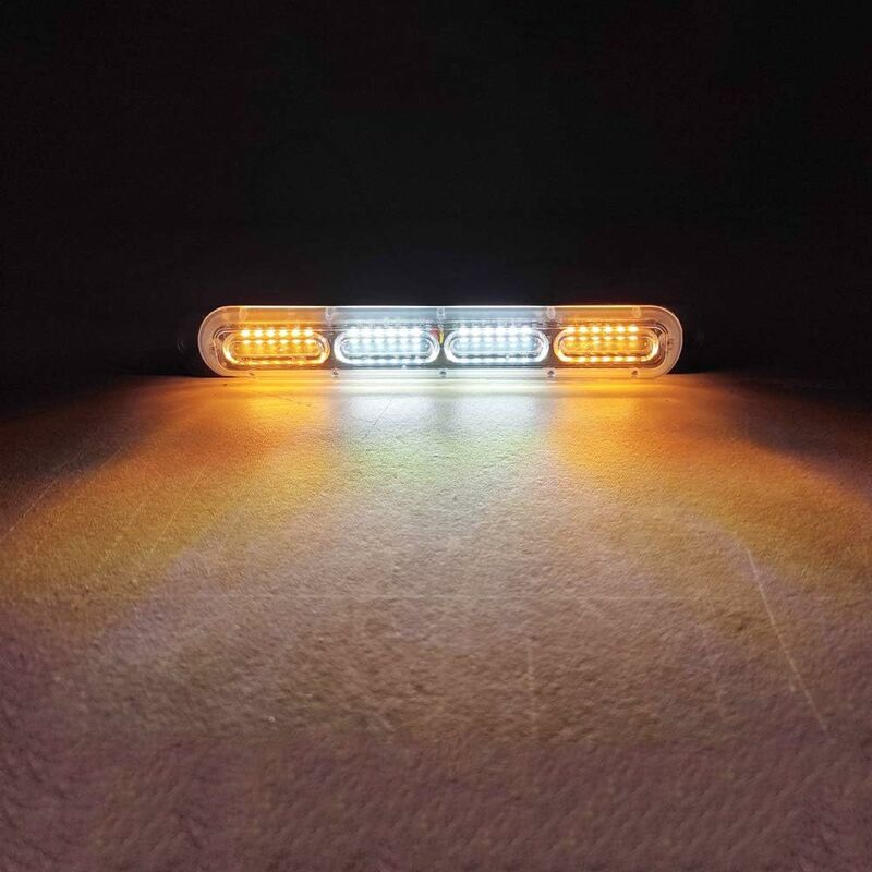 2 X 24LED Strobe Lights 12-24V Ultra Slim Emergency Hazard Light LED Emergency Strobe Lamp For Construction Truck Car