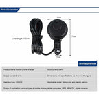 Motorcycle Usb Car Charger, 5V/2.1A Waterproof Motorcycle Usb Charger Socket With On/Off Switch Handlebar Mount Power