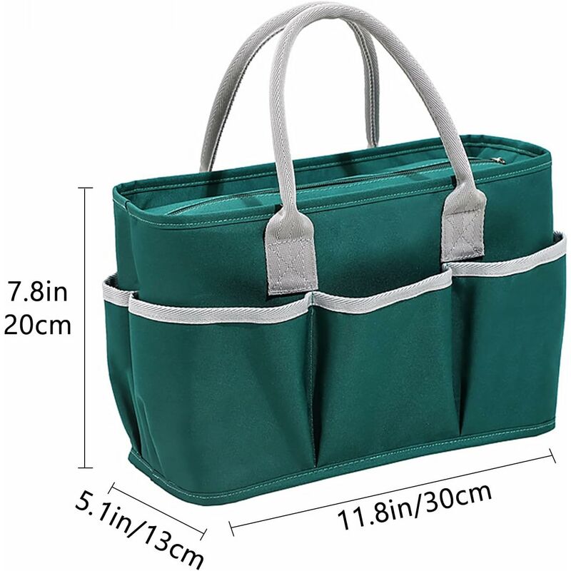 Insulated Lunch Bag, Large Capacity Lunch Bag, Cooler Bag With Multiple Pockets For Office Work, Picnic Shopping (DArk