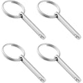 4 pcs Quick Release Ball Pins, 316 Stainless Steel 6.3Mm Diameter Quick Release Pins With Spring Loaded Ball End