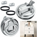 2 pcs Zinc Alloy Flush Hatch Latch Boat Hatch Latch Boat Pull Latch Flush Hatch Latch Lock For Furniture, Drawers,