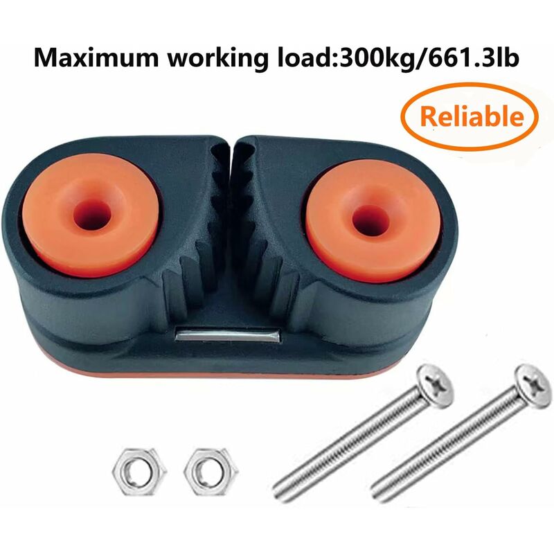 Ball Bearing Cam Cleat Marine Boat Quick Entry ROpe Cam Cleat Wire Fairlead Sailing Sailboat Equipment