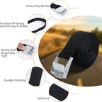 10M Tie Down Strap, 4 pcs Ratchet Strap With Zinc Alloy Buckle For Motorcycle/Car/Bike Carrier/Luggage/Moving Securing