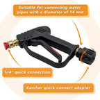 4000 Psi High Pressure Washer Gun With 5 Water Nozzle Tips, Car Cleaning Gun