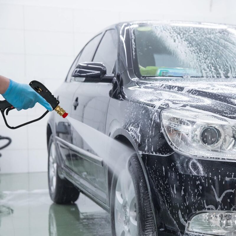 4000 Psi High Pressure Washer Gun With 5 Water Nozzle Tips, Car Cleaning Gun