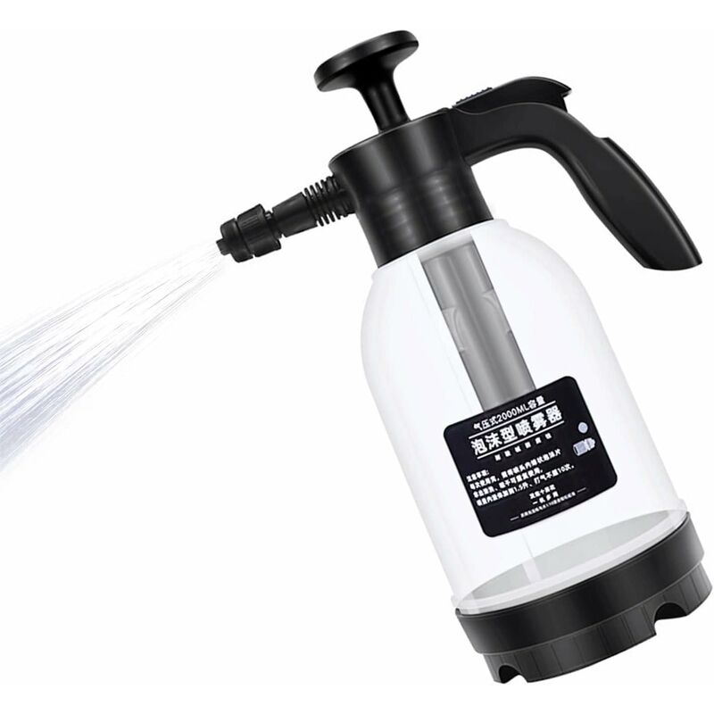 2L Pressure Sprayer, Car Hand Pump Foam Cannon, Portable Pressurized Water Mist Sprayer, Car Snow Foam Lance