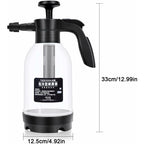 2L Pressure Sprayer, Car Hand Pump Foam Cannon, Portable Pressurized Water Mist Sprayer, Car Snow Foam Lance