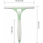 Green Car Window Cleaning Squeegee For Interior And Exterior