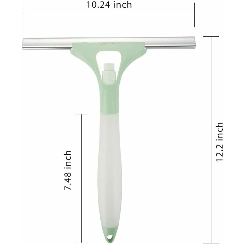 Green Car Window Cleaning Squeegee For Interior And Exterior