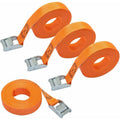 Lashing Straps, 6 M Length, 25 Mm Width, 150 Kg Lashing Capacity, Complies With Din En 12195-2 - Orange