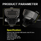 LED Motorcycle Tail Light Integrated Turn Signal,LED Brake Light,Driving Light With Waterproof License Plate Holder For