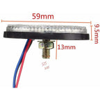 LED Trailer Lights, 2 pcs LED Trailer Tail Lights ROund Reflector Brake Light LED Clearance Light 12V For Car