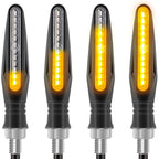 4 pcs Motorcycle Turn Signal Indicator Light 12V 12 LED Bulbs