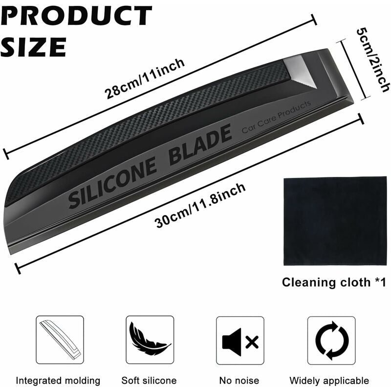 Car Silicone Squeegee - Silicone Scraper For Car: Silicone Squeegee, Car Squeegees, Window Wiper For Car Body And