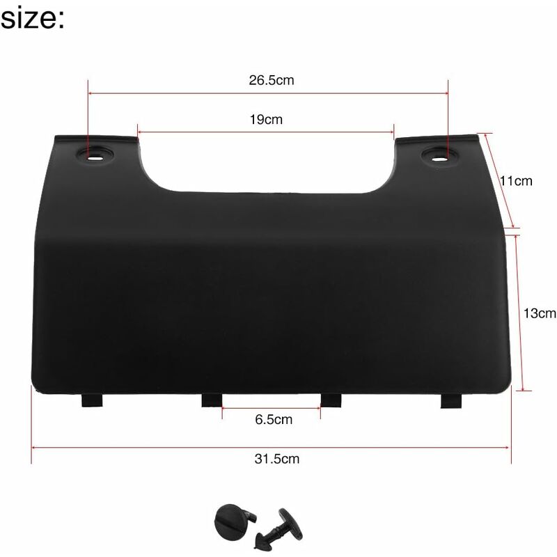 Tow Hook Cover, Rear Trailer Tractor Eye Cab Hook For Bumper Car Lr3 05-09 Lr4 10-12 Dpo 500011Pcl