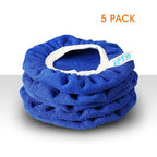 5 pcs (125-150Mm) Buffing Bonnets Microfiber Polishing Bonnets Set Polishing Buffing Bonnets Electric Bonnets For