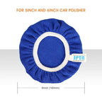5 pcs (125-150Mm) Buffing Bonnets Microfiber Polishing Bonnets Set Polishing Buffing Bonnets Electric Bonnets For