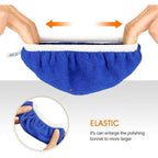 5 pcs (125-150Mm) Buffing Bonnets Microfiber Polishing Bonnets Set Polishing Buffing Bonnets Electric Bonnets For