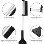 Snow Brush, 2 In 1 Ice Scraper Snow Brush Snow Broom Brush For Car Truck Windshield