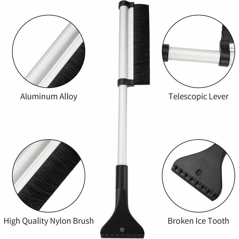 Snow Brush, 2 In 1 Ice Scraper Snow Brush Snow Broom Brush For Car Truck Windshield