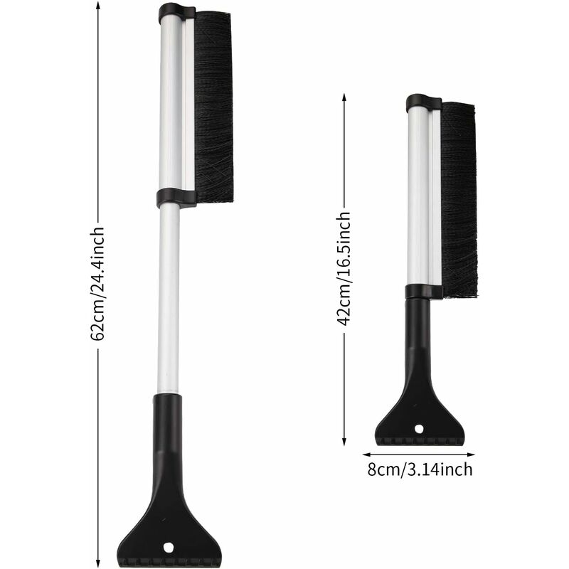 Snow Brush, 2 In 1 Ice Scraper Snow Brush Snow Broom Brush For Car Truck Windshield