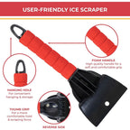 2 Pack Car Ice Scraper - Car Windshield Scraper Window Glove, Snow Scrapers With Waterproof Lining, Removes Ice And