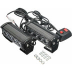 Strobe Lights, 2 pcs 8 LEDs Emergency Strobe Warning Lights Emergency Flashing Warning Lights 12V Universal For Car