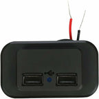 Dual Usb Car Charger Socket 12V 24V 3.1A For Motorcycle Rv Truck Atv Boat Car Camper Usb C Extension Cable Universal