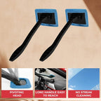 Interior Windshield Cleaner - Long Handle Car Windshield Cleaner Interior Windshield Cleaning Fog Moisture Removal -
