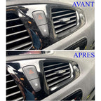 3 In 1 Multifunctional Car Cleaning Brush, Dust Remover, Tire Stone Hook, Window Breaker Hammer. Feather Duster Brush
