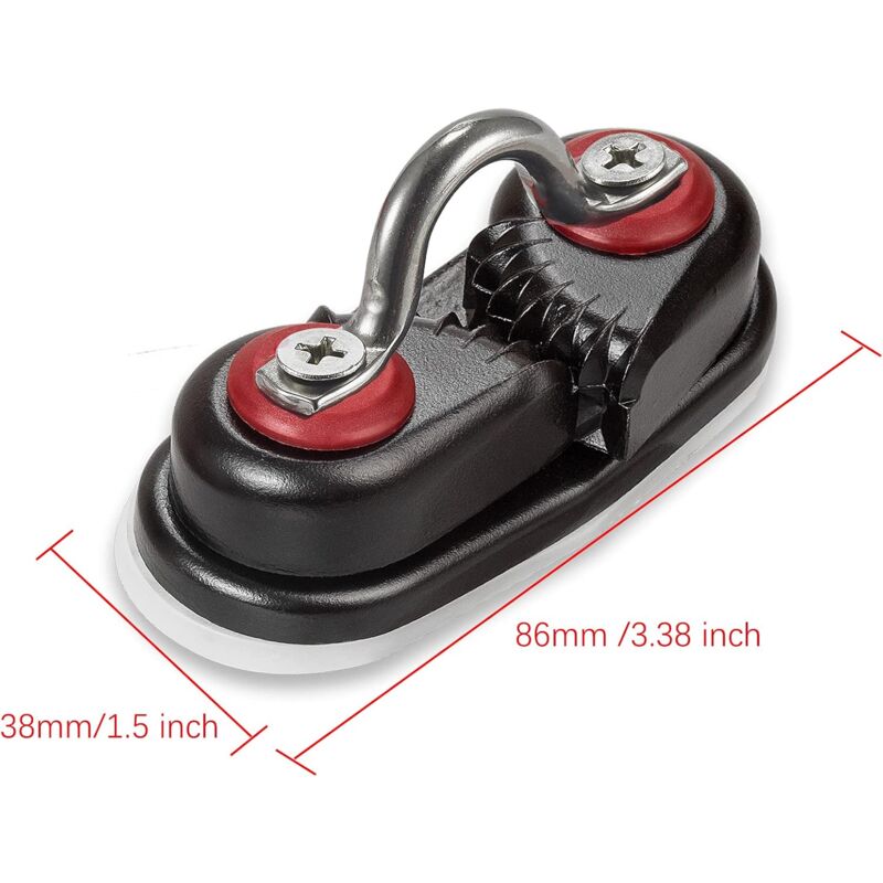 ROpe Cleats, Ball Bearing Quick Entry Cam Cleats For Line Sizes Up To 5/8 Inch, Dinghy Accessories