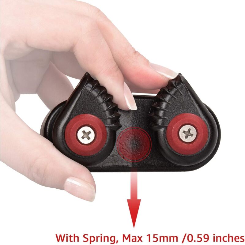 ROpe Cleats, Ball Bearing Quick Entry Cam Cleats For Line Sizes Up To 5/8 Inch, Dinghy Accessories