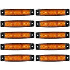 Truck Side Marker Lights 10 pcs LED Side Marker Lights Side Marker Lights Dc 12V LED Side Marker Lights Lamp Truck