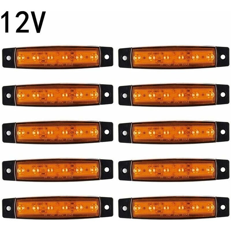 Truck Side Marker Lights 10 pcs LED Side Marker Lights Side Marker Lights Dc 12V LED Side Marker Lights Lamp Truck