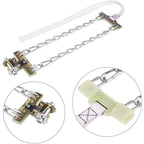 Tire Anti-Skid Chain, 3 pcs Steel Anti-Skid Chain For Car Snow Mud Chain(235-265Mm)