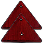 2 pcs Set Screw-On Triangle Trailer Reflectors