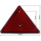 2 pcs Set Screw-On Triangle Trailer Reflectors