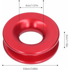 Recovery Ring Set, Safe Synthetic Soft Shackle ROpe High Strength Anti-Rust For Atv For Truck For Car(Red)
