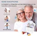 Hearing aids, wireless charging hearing aids, hearing aids with magnetic charging case, dual-channel digital in-ear hearing aids with noise reduction.