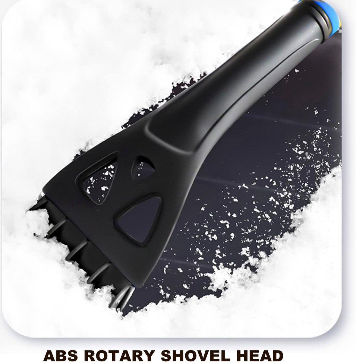 Extendable ice scraper with snow brush - Extra long handle - Telescopic handle - Ice scraper - Snow brush - Car ice scraper - Car window scraper - Snow scraper - Window scraper