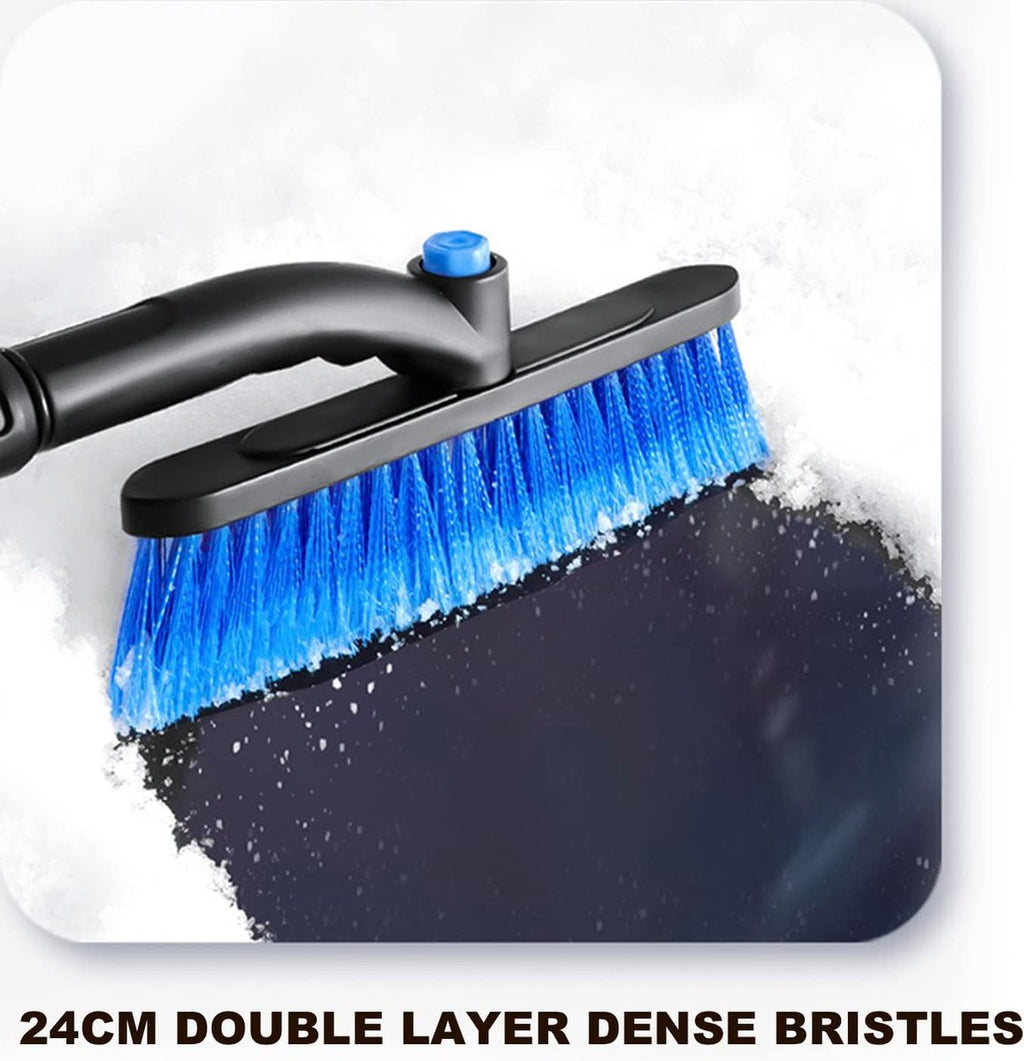 Extendable ice scraper with snow brush - Extra long handle - Telescopic handle - Ice scraper - Snow brush - Car ice scraper - Car window scraper - Snow scraper - Window scraper