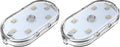 Set of 2 LED car interior lights, 7-color ambient lighting, USB rechargeable reading lights, portable