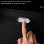Set of 2 LED car interior lights, 7-color ambient lighting, USB rechargeable reading lights, portable