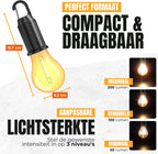 2-piece camping lamp - emergency lighting - 3 settings - camping lamp - rechargeable camping lamp - tent lamp